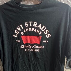 Levi's Black Tee with Red Logo